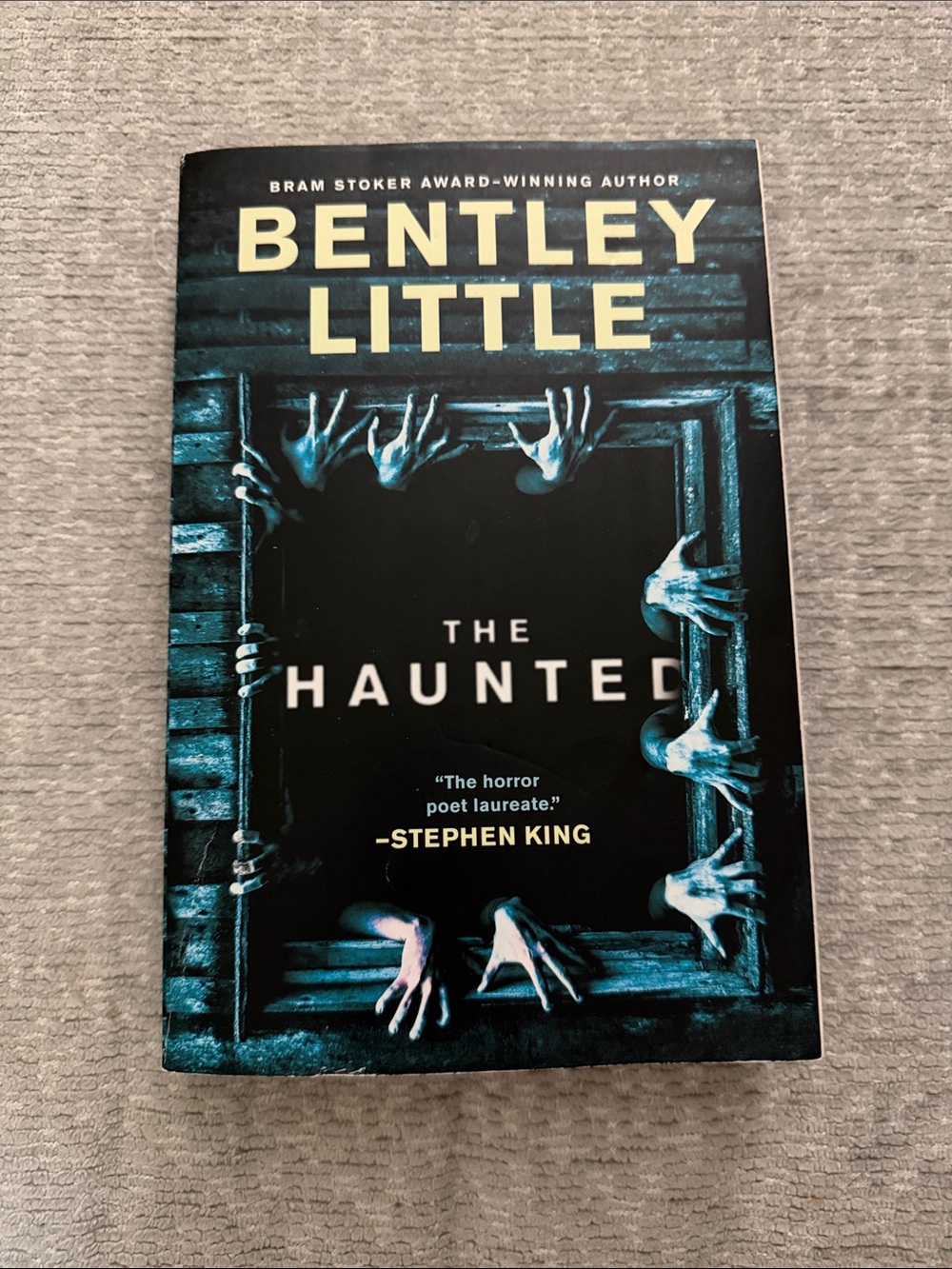 Bentley Little "The Haunted" Paperback Book - Black & Teal Cover